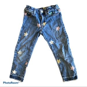 Gap girlfriend jeans with star pattern
